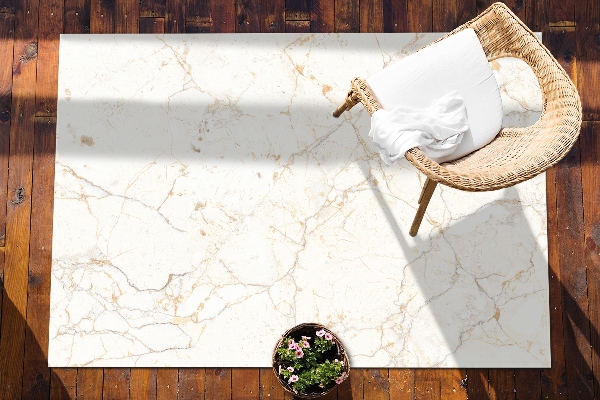 Modern outdoor rug Cracked marble pattern