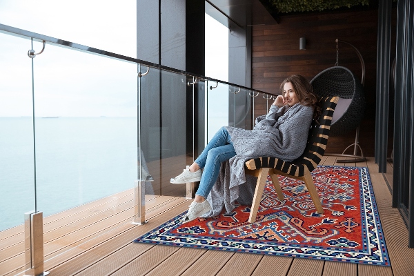Outdoor carpet for terrace Indian arrows