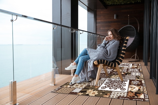Modern balcony rug Indian style