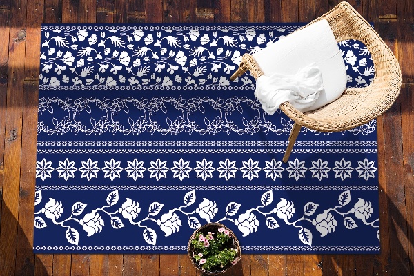 Modern outdoor carpet flowers trail