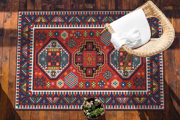 Garden rug Traditional folk style
