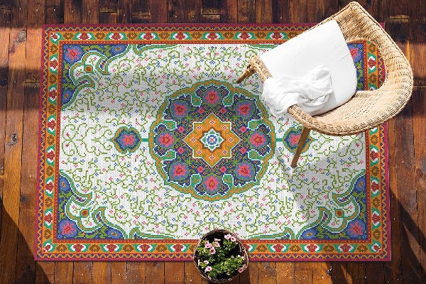 Outdoor rug for terrace Turkish chic