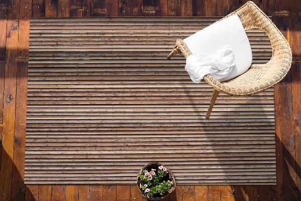 Carpet for terrace garden balcony bamboo mat