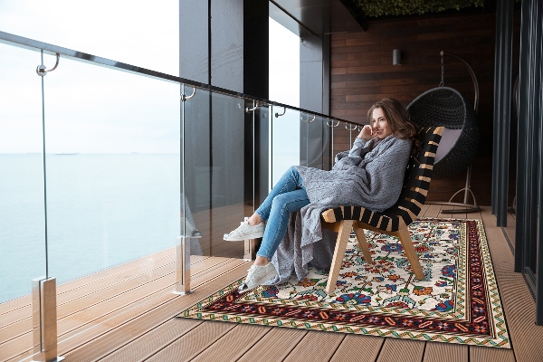 Balcony rug Florist mosaic