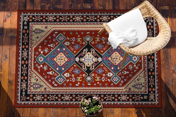 Modern outdoor carpet Persian texture