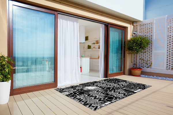 Beautiful outdoor mat Chaotic pattern tapestry