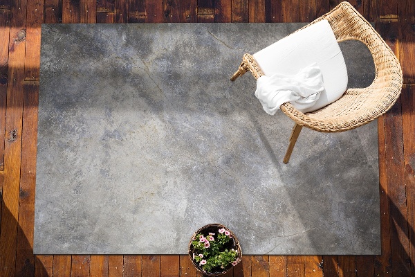 Carpet for terrace garden balcony cracked concrete