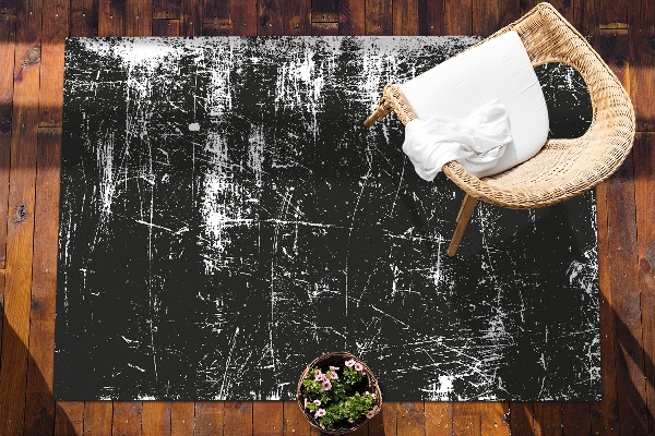 Beautiful outdoor mat Black scratched concrete