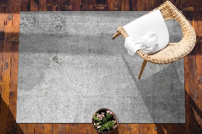 Outdoor terrace carpet gray concrete