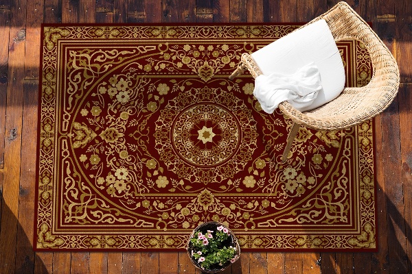 Modern outdoor carpet ancient pattern