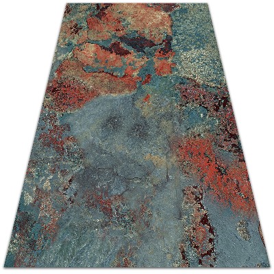 Garden rug amazing pattern corroded metal