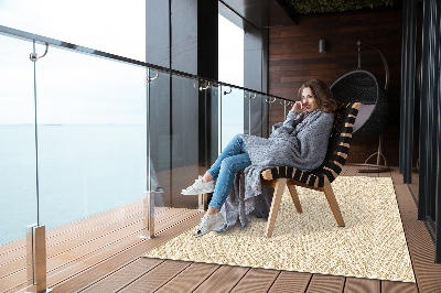 Modern balcony rug woven pattern