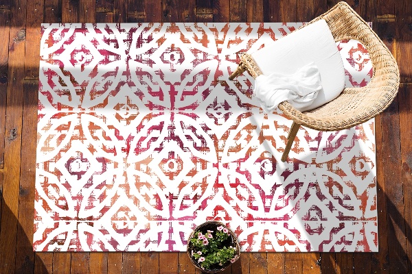 Outdoor rug for terrace Wheels and diamonds