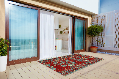 Carpet for terrace garden balcony paisley flowers