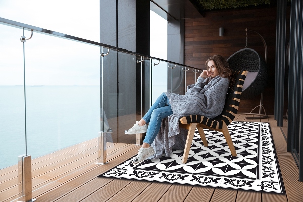 Modern terrace mat Spanish tiles