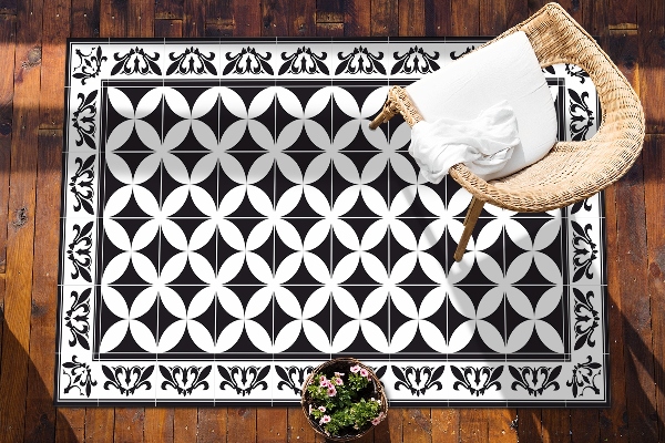Modern terrace mat Spanish tiles