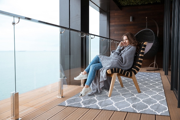 Modern outdoor carpet Moroccan style
