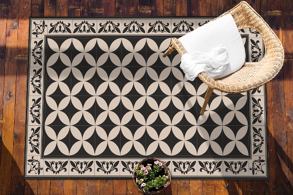 Garden rug amazing pattern Spanish tiles