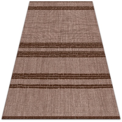 Modern outdoor carpet Brown in lines