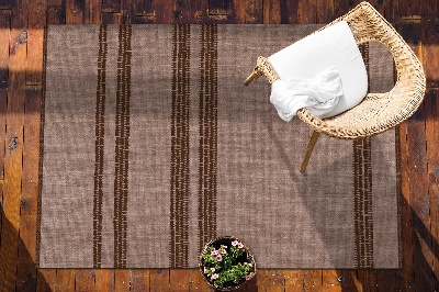 Modern outdoor carpet Brown in lines