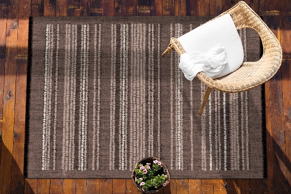 Balcony rug Fabric pattern brown