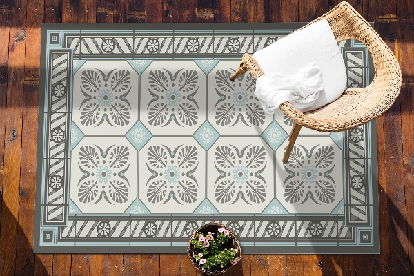 Modern outdoor carpet vintage tiles