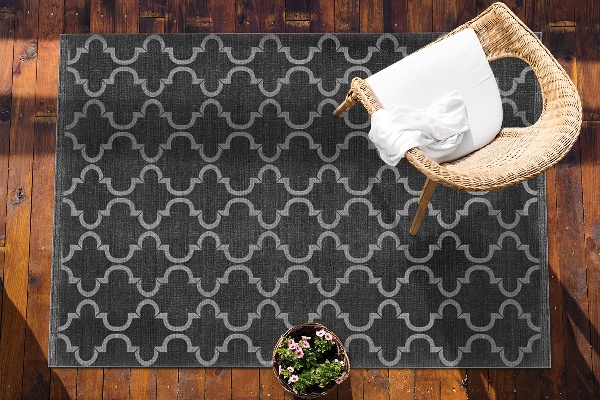 Modern outdoor carpet oriental pattern