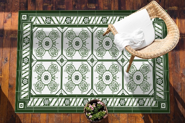Modern balcony rug Vintage tiles