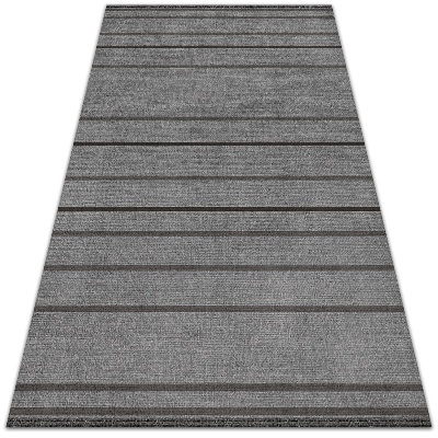 Outdoor carpet for balcony terrace gray stripes