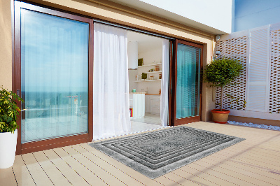 Modern balcony rug Concrete frame