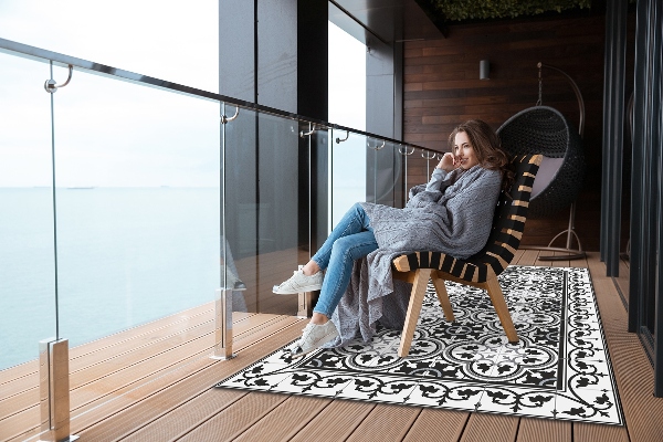 Balcony rug Portuguese tiles