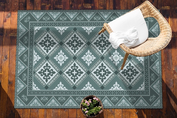 Modern outdoor rug Geometry and ornaments