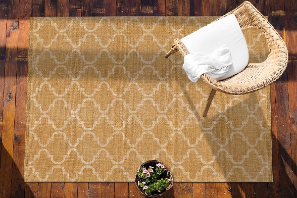 Modern outdoor carpet Moroccan pattern