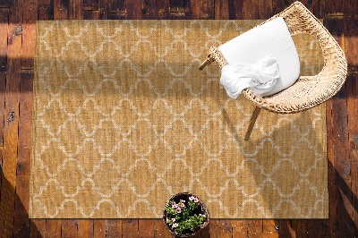 Modern outdoor carpet Moroccan pattern