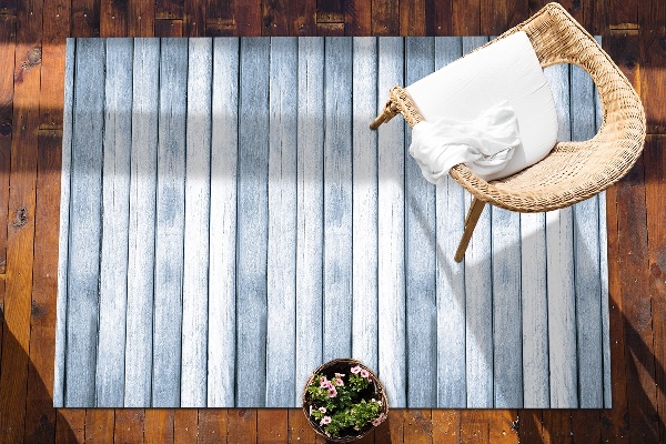 Modern balcony rug silver boards