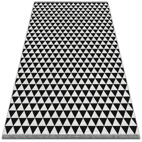 Modern balcony rug triangles pattern