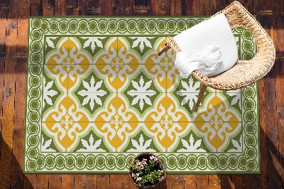 Garden rug amazing pattern classic tiles