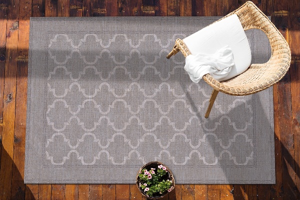 Modern terrace mat Moroccan texture