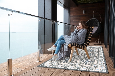 Modern balcony rug pattern talavera