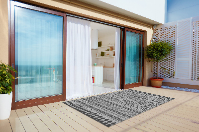 Modern outdoor carpet Stripes and zigzags