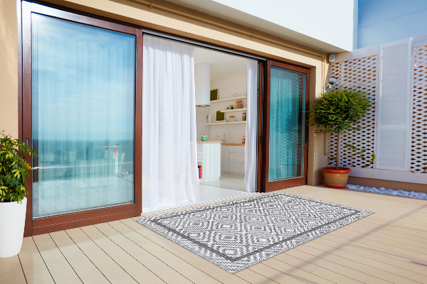 Modern terrace mat mesmerizing diamonds
