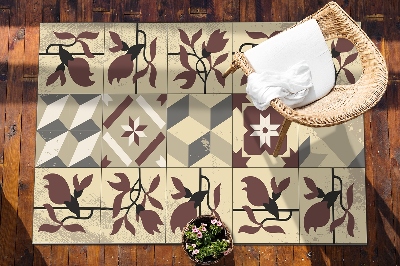 Outdoor mat for patio Magnolia tiles