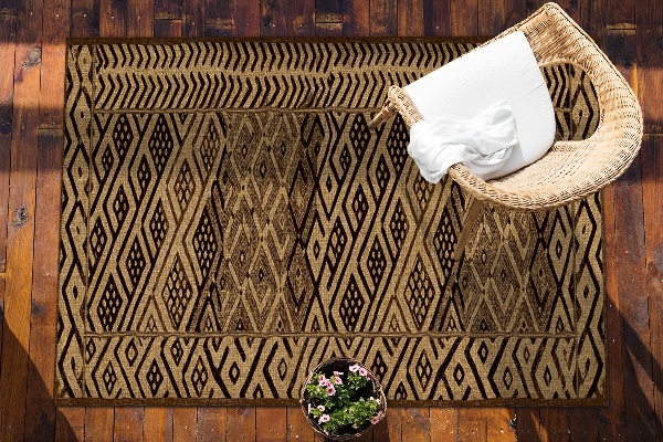 Modern balcony rug ethnic pattern