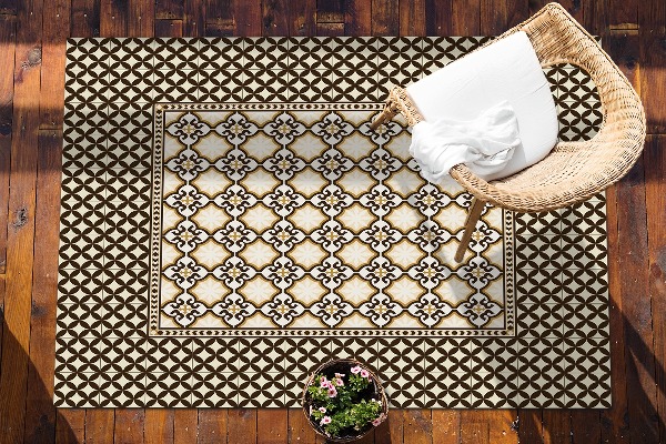 Modern balcony rug fine pattern