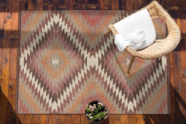 Outdoor rug for terrace Turkish pattern