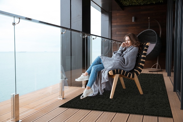 Modern outdoor carpet dark texture