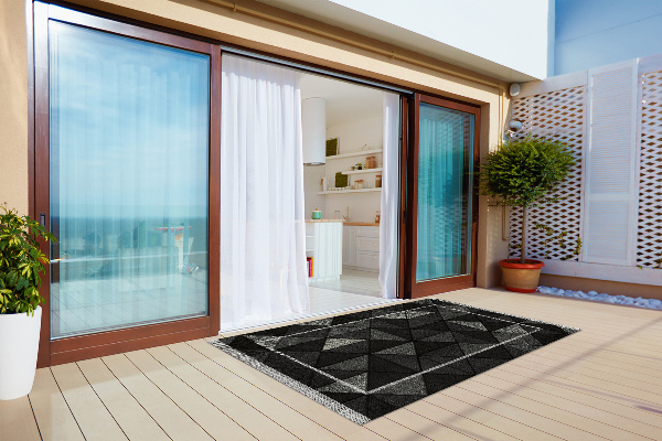 Garden rug amazing pattern Threesome 3D effect