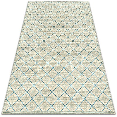 Outdoor carpet for terrace geometric lines