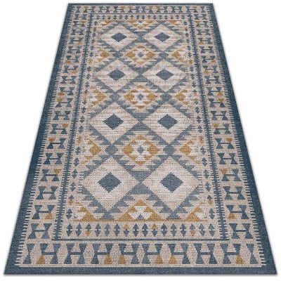 Outdoor rug for terrace retro design