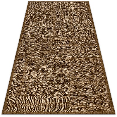 Carpet for terrace garden balcony tribal pattern